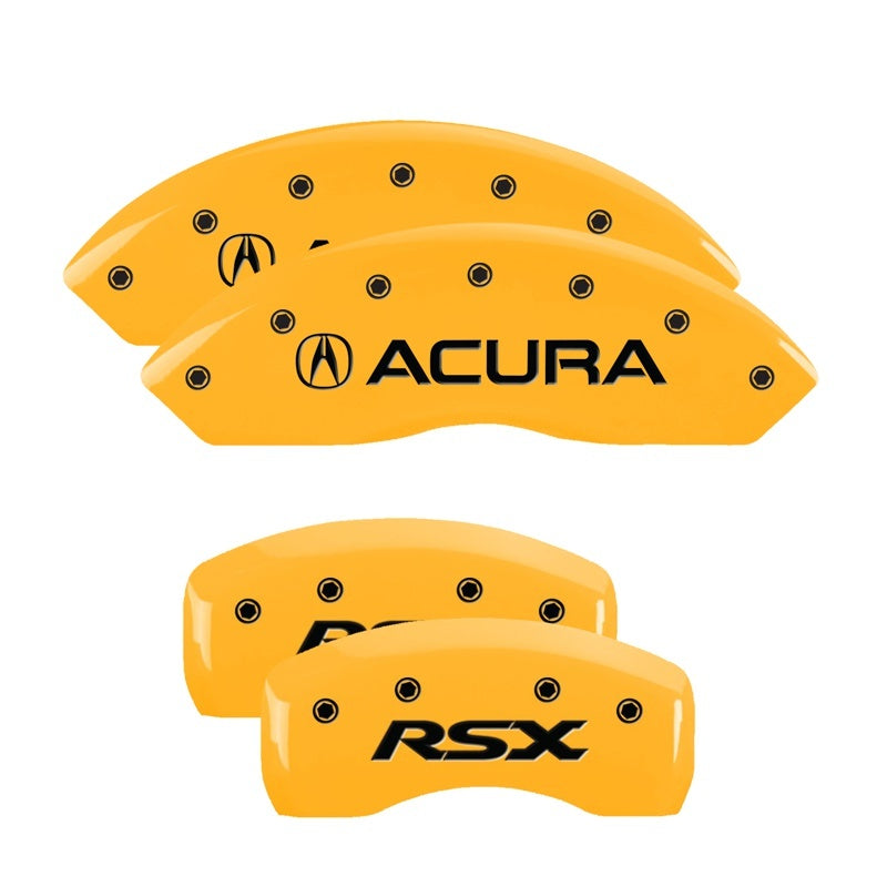 MGP 4 Caliper Covers Engraved Front & Rear MGP Yellow Finish Black Char 2006 Lexus IS250-thumbmail-3