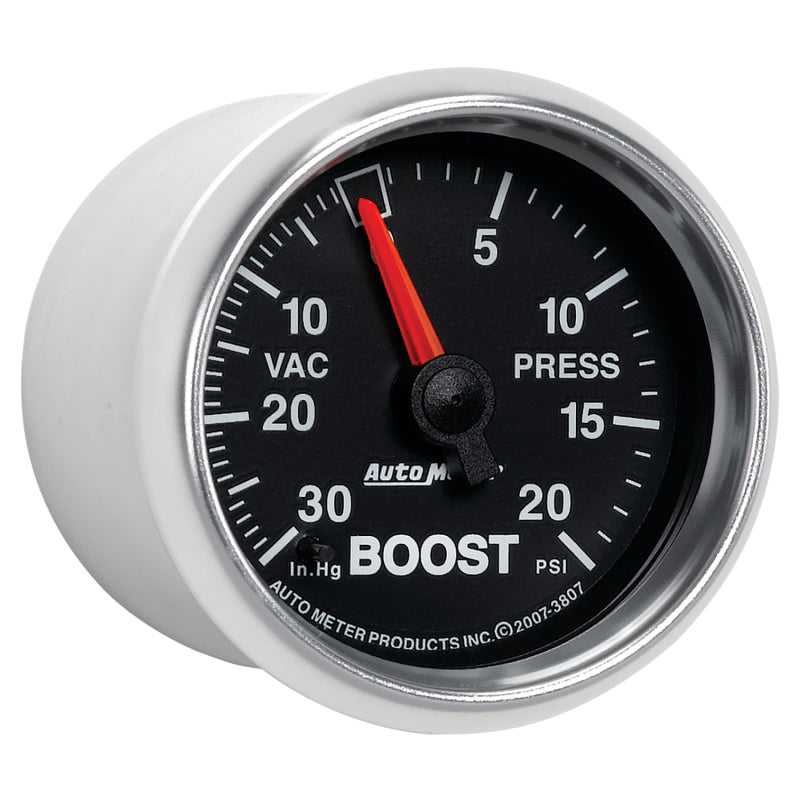 Autometer GS 52mm 30 in Hg/20 psi Mechanical Vacuum/Boost Gauge-thumbmail-5
