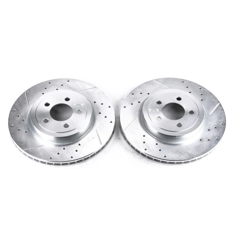 Power Stop 05-19 Chrysler 300 Front Evolution Drilled & Slotted Rotors - Pair-thumbmail-1