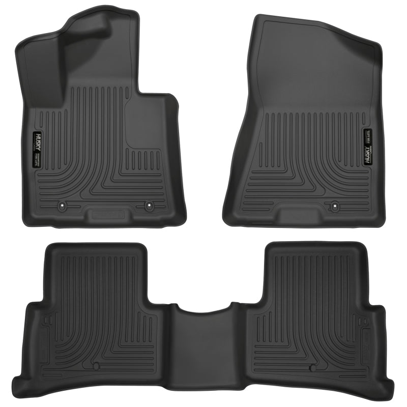 Husky Liners 2017 Kia Sportage Weatherbeater Front and Second Row Black Floor Liners-thumbmail-2