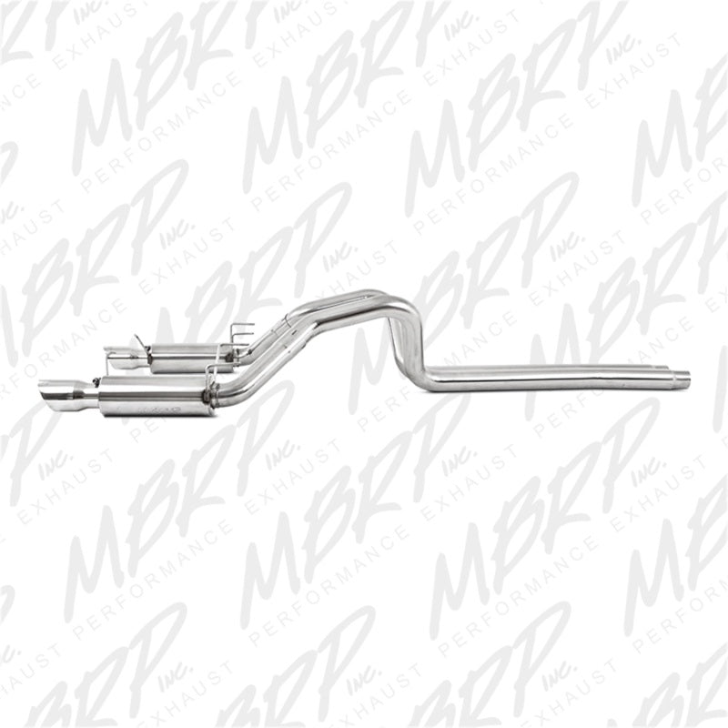 MBRP 11-12 Ford Shelby GT 500 T304 3in Cat Back Dual Split Rear Race Version 4.5in Tips-thumbmail-7