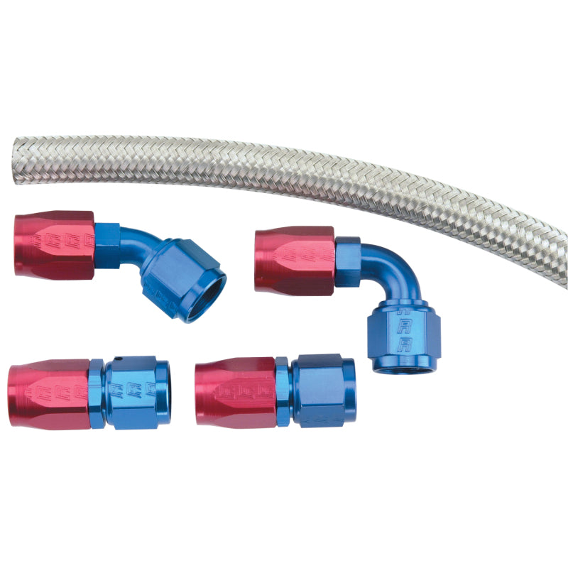 Russell Performance Holley - Fuel Pump to -8 Dual Inlet Kit (For ProFlex -4ft hose)-thumbmail-2