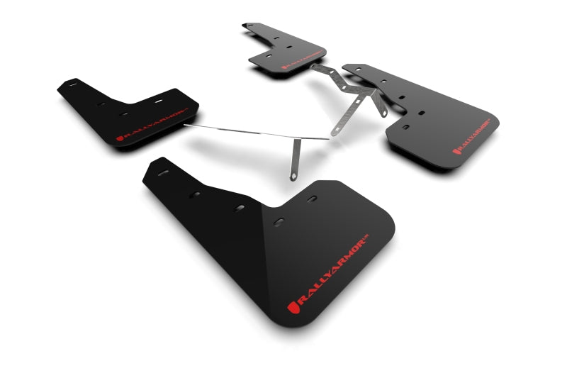 Rally Armor 2022 Honda Civic (Incl. Si/Sport/Touring) Black UR Mud Flap w/ Red Logo-thumbmail-5