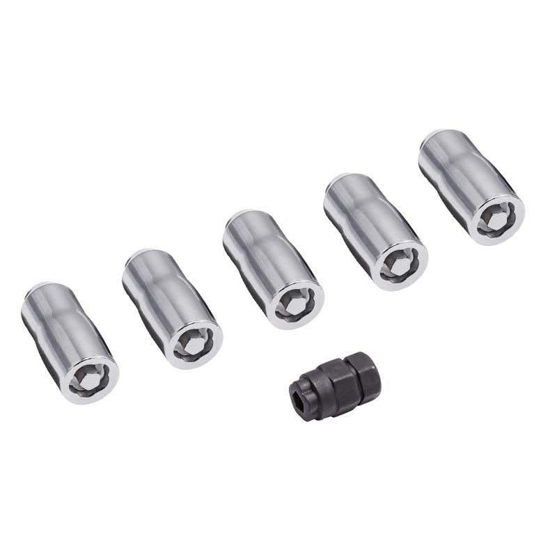 Rugged Ridge Wheel Lock Nut Set 5 Nuts w/Key Chrome M14-1.5-thumbmail-5