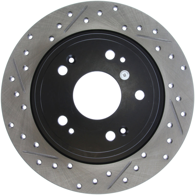 StopTech 09-10 Acura TSX / 08-10 Honda Accord Coupe/05-10 Sedan Right Rear Slotted & Drilled Rotor-thumbmail-9