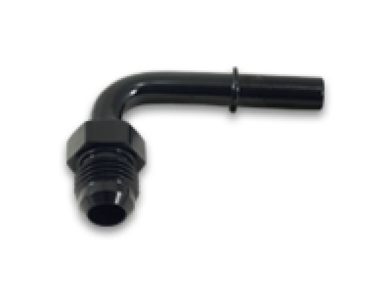 Vibrant 90 Degree Aluminum AN to Male Quick Connect Fitting -8AN - 0.375in Barb Size-thumbmail-2