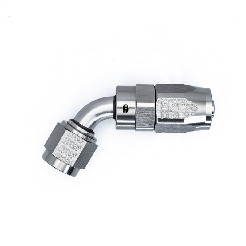 DeatschWerks 6AN Female Flare Swivel 60-Degree Hose End CPE Anodized DW Titanium-thumbmail-1