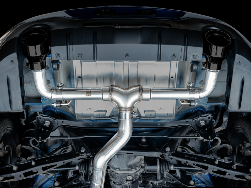 AWE Subaru BRZ / Toyota GR86 / Toyota 86 Track Edition Cat-Back Exhaust- Diamond Black Tips-thumbmail-8