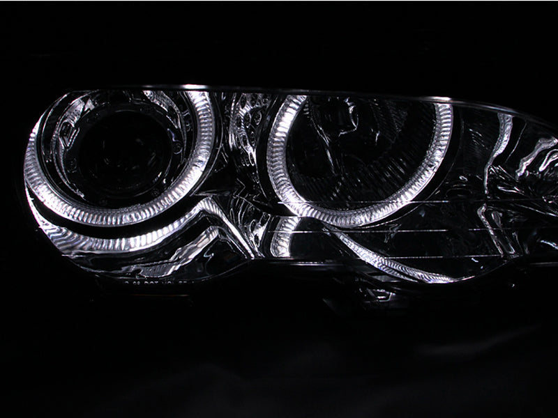 ANZO 2000-2003 BMW 3 Series E46 Projector Headlights w/ Halo Chrome-thumbmail-6