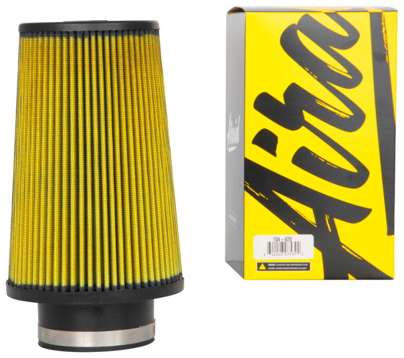 Airaid Universal Air Filter - Cone 3-1/2in Flange x 6in Base x 4-5/8in Top x 9in Height - Synthaflow-thumbmail-11