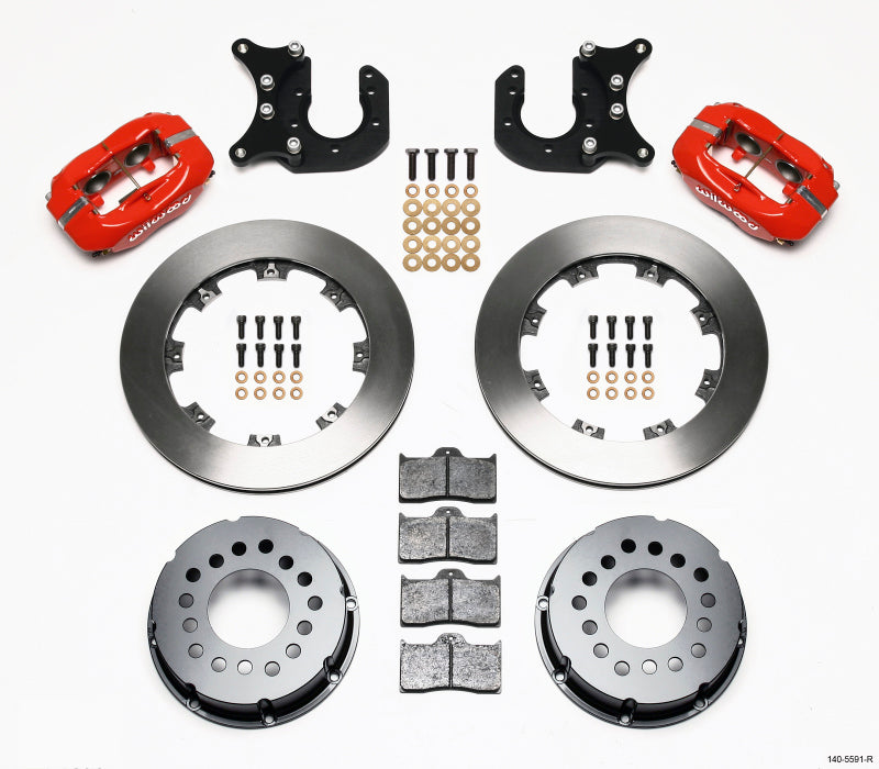 Wilwood Forged Dynalite P/S Rear Kit Red Mopar/Dana 2.36in Off w/Snap Ring Brng-thumbmail-1