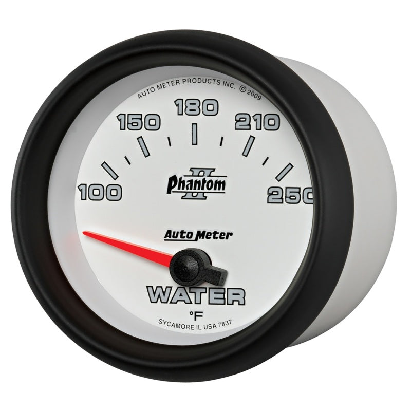 Autometer Phantom II 2-5/8in 100-250 Degrees F Electrical Water Temperature Gauge-thumbmail-5
