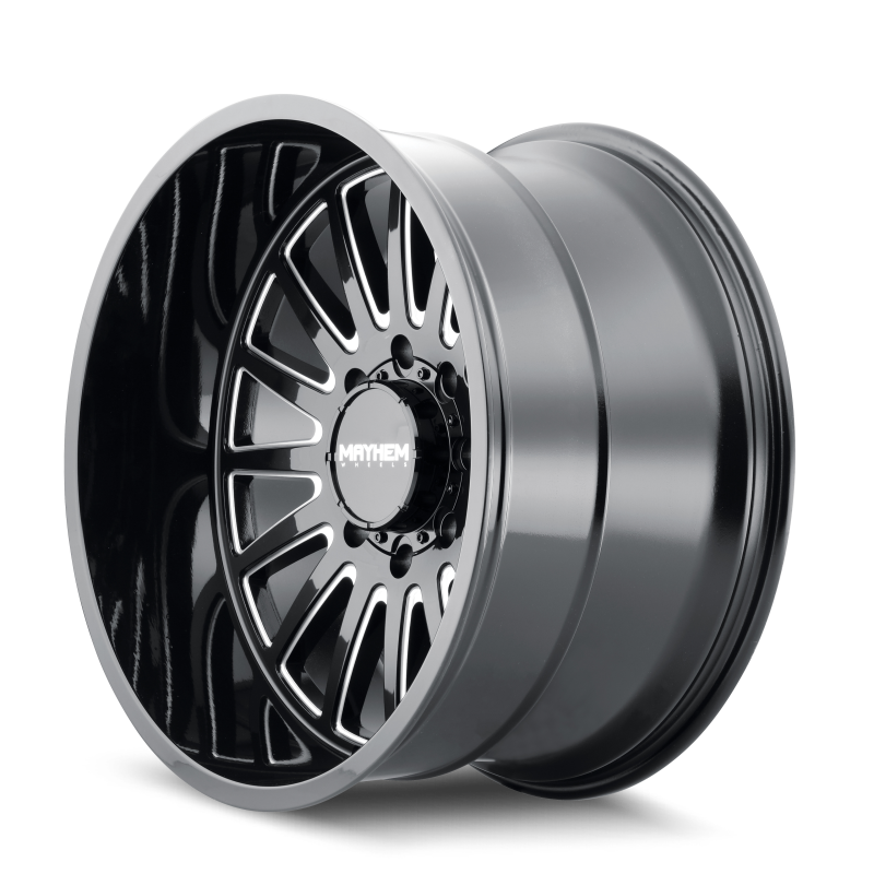 Mayhem 8114 Utopia 20x10 / 6x139.7 BP / -19mm Offset / 106mm Hub Black w/ Milled Spokes Wheel-thumbmail-2
