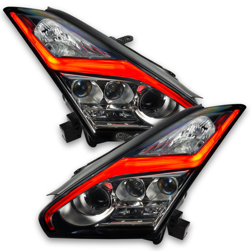 Oracle 15-21 Nissan GT-R RGB+W Lightning Bolt Headlight DRL Upgrade Kit ColorSHIFT w/ BC1 Controller-thumbmail-14