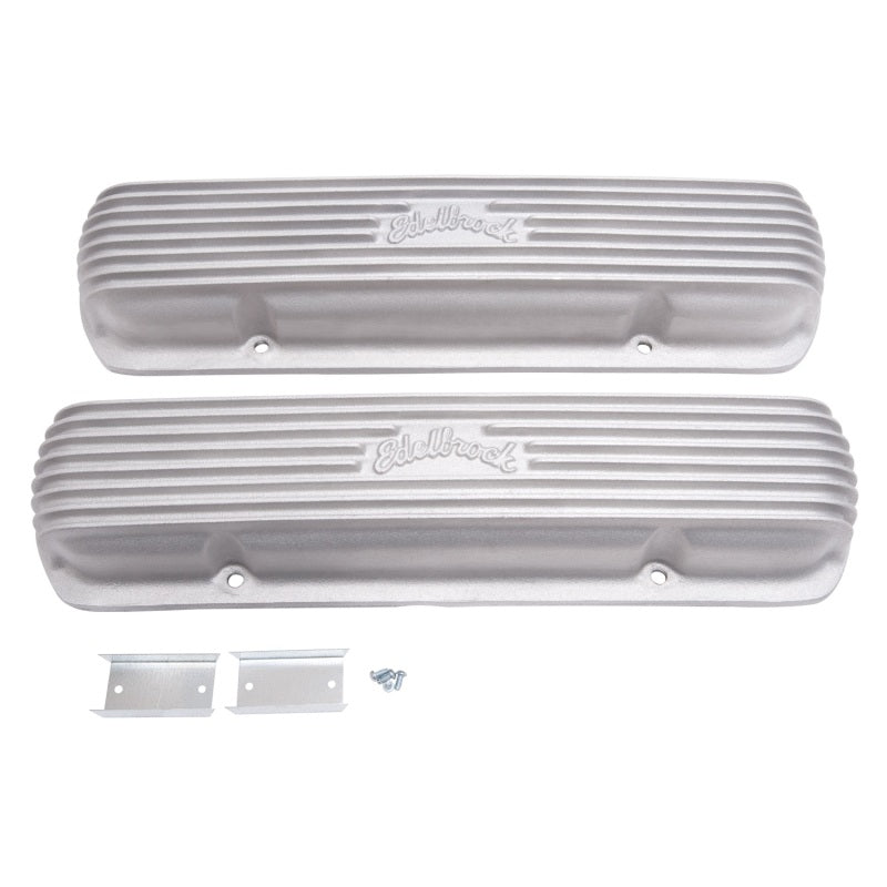 Edelbrock Valve Cover Classic Series Pontiac 1962-1979 301-455 CI V8 Satin-thumbmail-2
