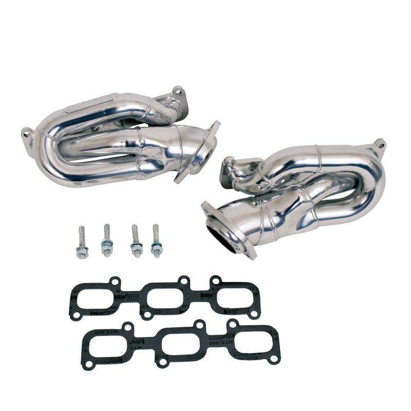 BBK 11-15 Mustang 3.7 V6 Shorty Tuned Length Exhaust Headers - 1-5/8 Silver Ceramic-thumbmail-1