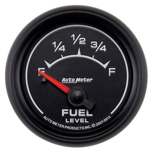 AutoMeter Gauge Fuel Level 2-1/16in. 0 Ohm(e) to 90 Ohm(f) Elec Es