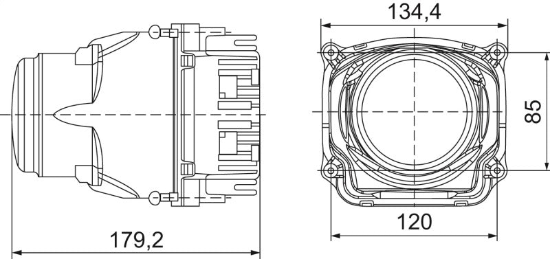 Hella 90mm Bi-LED High - Low Beam 2nd Gen (SAE) Module-thumbmail-4