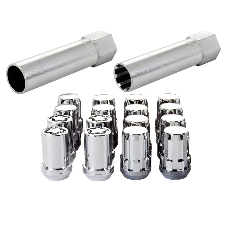 McGard SplineDrive Tuner 4 Lug Install Kit w/Locks & Tool (Cone) M12x1.5 / 13/16 Hex - Chrome (CS)-thumbmail-7