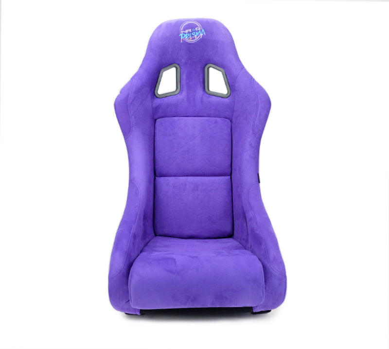 NRG FRP Bucket Seat PRISMA Edition w/ Pearlized Back Purple Alcantara - Medium-thumbmail-8