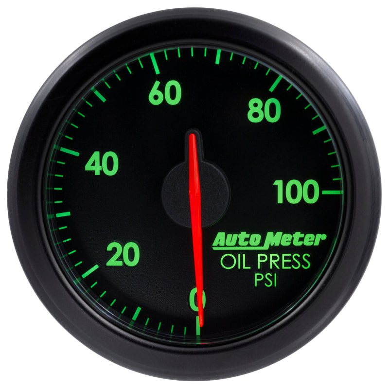 Autometer Airdrive 2-1/6in Oil Pressure Gauge 0-100 PSI - Black-thumbmail-6