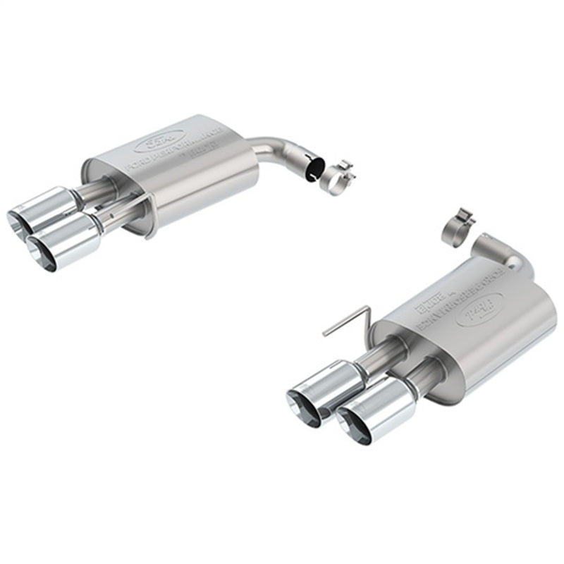 Ford Racing 2018 Mustang GT 5.0L Extreme Muffler Kit - Chrome Tips-thumbmail-1