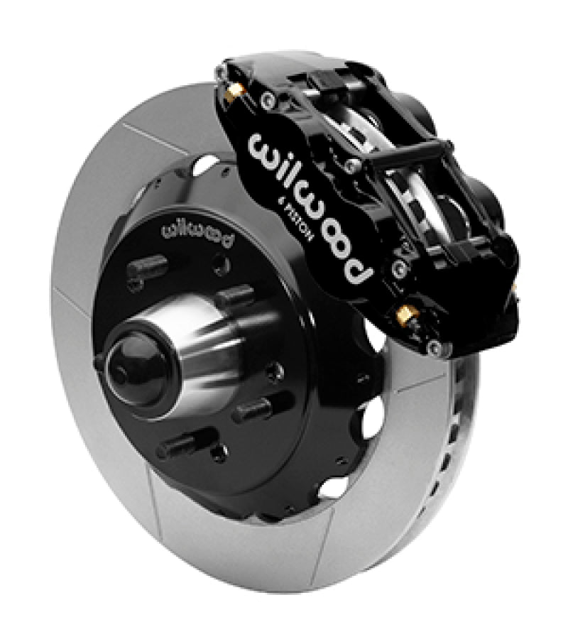 Wilwood Superlite 6R Front Brake Kit for 63-87 Chevy C10 Prospindle 13.06 in Diameter Black Calipers-thumbmail-1