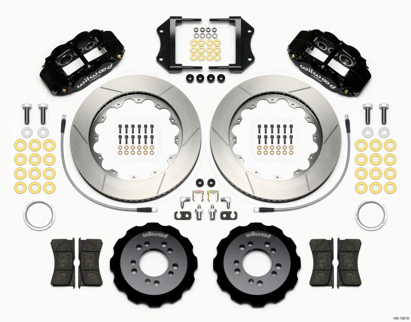 Wilwood Narrow Superlite 6R Front Hat Kit 14.00in 2013-Up Ford Focus ST w/ Lines-thumbmail-1