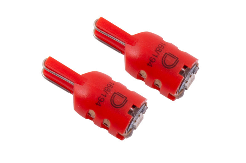 Diode Dynamics 194 LED Bulb HP5 LED - Red Short (Pair)-thumbmail-1