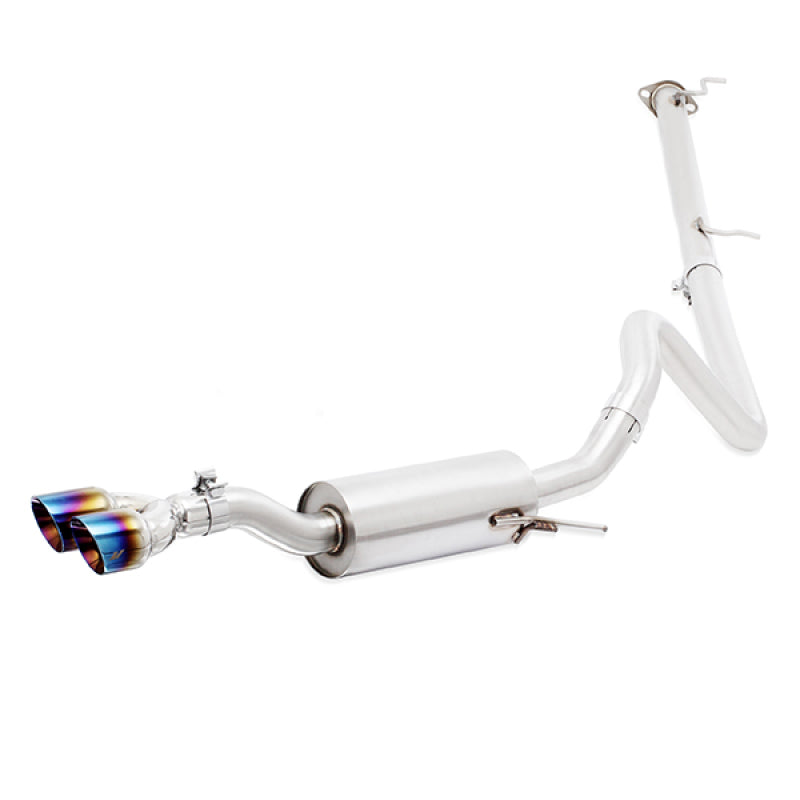 Mishimoto 14-16 Ford Fiesta ST 1.6L 2.5in Stainless Steel Cat-Back Exhaust w/ Burnt Ti Tips-thumbmail-8