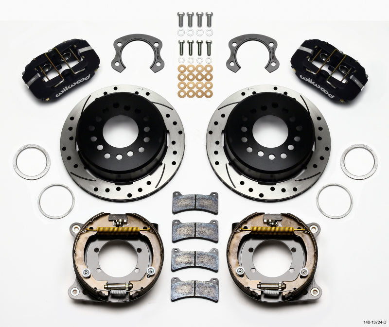 Wilwood Dynapro Low-Profile 11.00in P-Brake Kit Drilled Ford 8.8 Special w/2.50in Offset-5 Lug-thumbmail-1