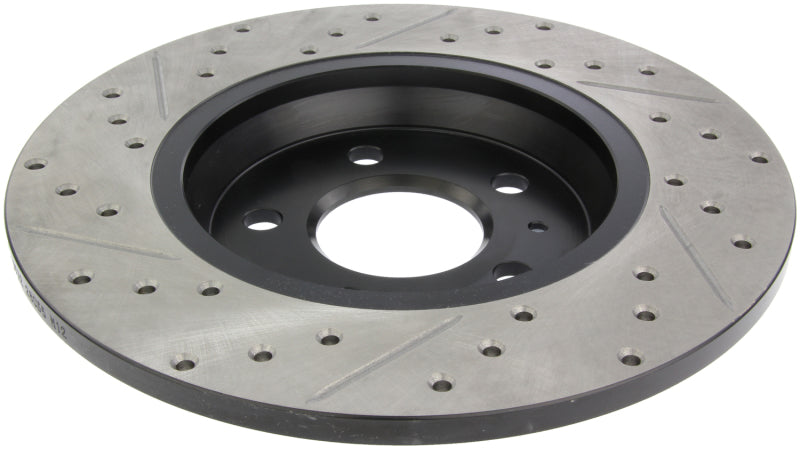 StopTech Power Slot 09-10 Audi A4/A4 Quattro / 08-10 A5 / 10 S4 Rear Left Drilled & Slotted Rotor-thumbmail-2