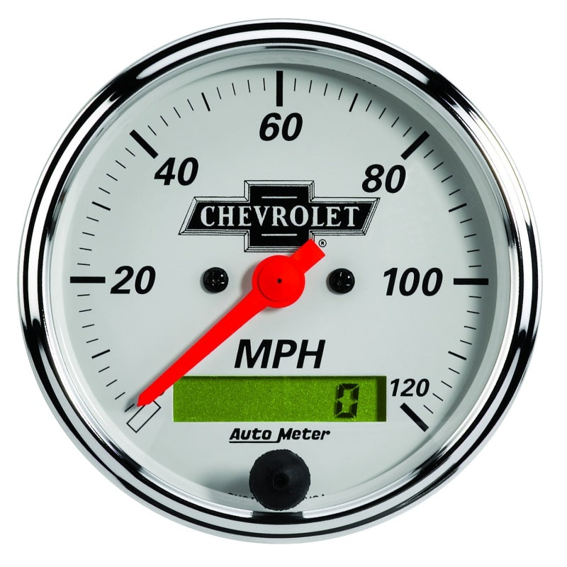 Autometer Arctic White GM 5 Pc Kit Box w/ Elec Speedo, Elec Oil Press, Water Temp, Volt, Fuel Level-thumbmail-4