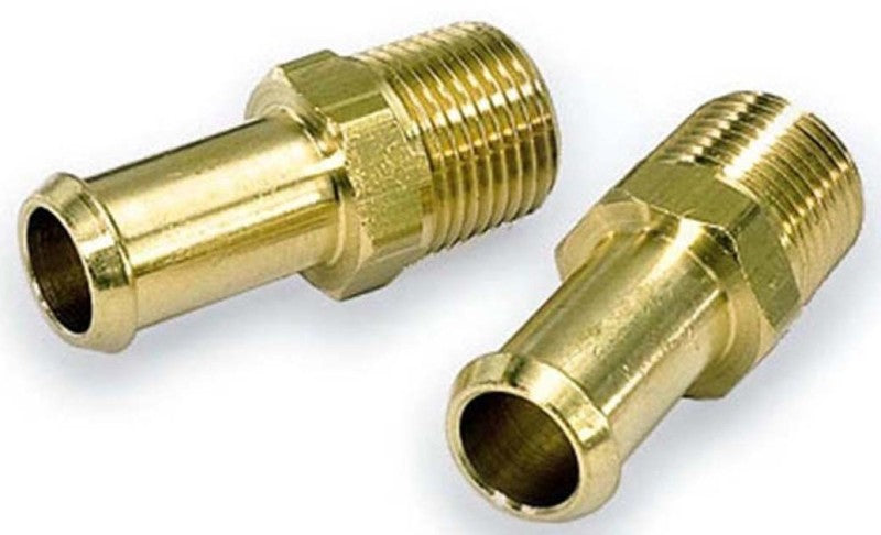 Moroso Fuel Hose Fitting - 3/8in NPT to 3/8in Hose - Brass - Single-thumbmail-1