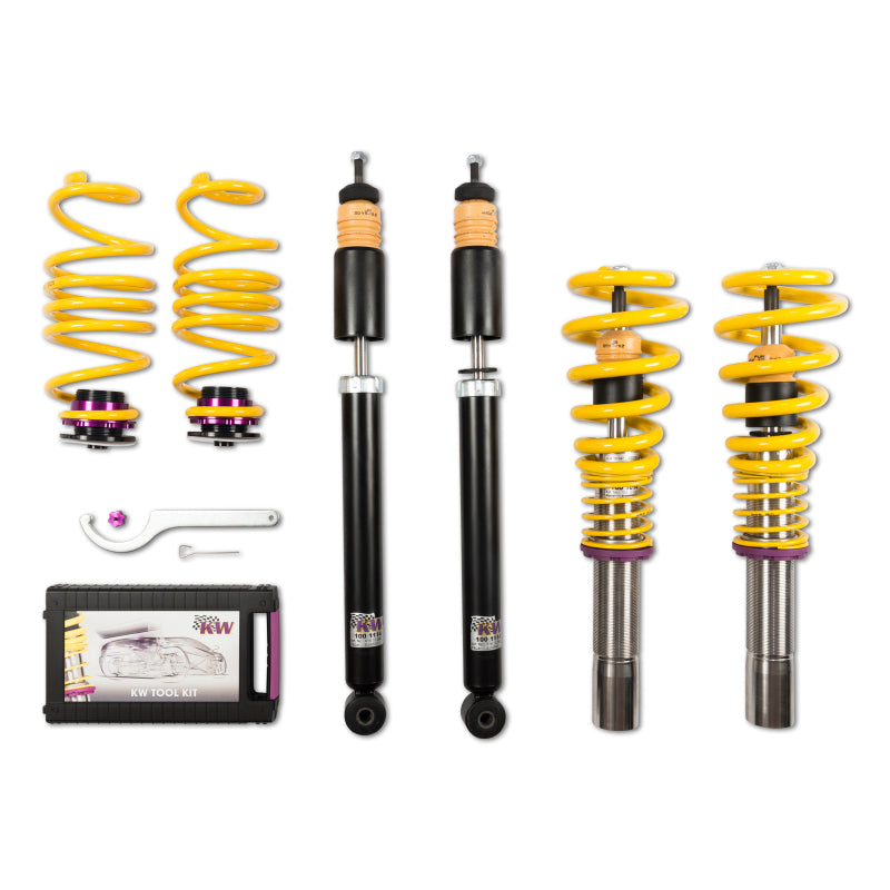 KW Coilover Kit V1 Audi A4 S4 (8K/B8) w/o electronic dampening controlSedan FWD + Quattro-thumbmail-3