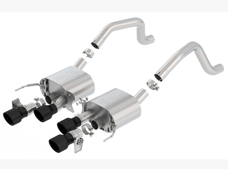 Borla 2015+ Chevy Corvette C7 Z06 6.2L Axle Back ATAK Exhaust Black Quad Tips w/o AFM w/ NPP-thumbmail-2