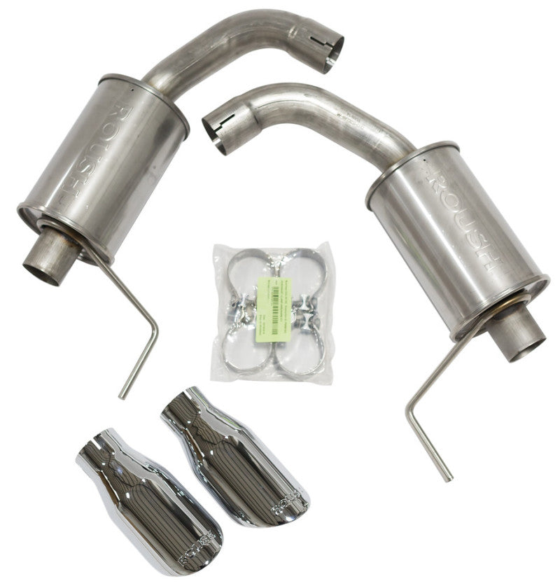 ROUSH 2015-2017 Ford Mustang 5.0L V8 Exhaust Kit w/ Round Tips-thumbmail-2
