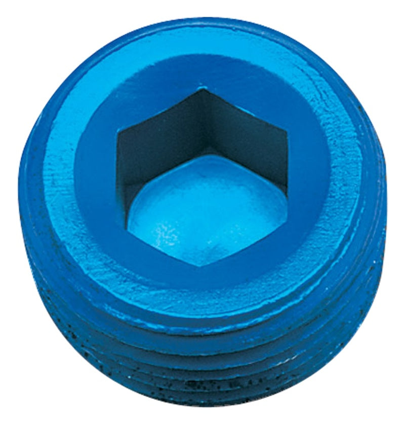 Russell Performance 1/2in Allen Socket Pipe Plug (Blue)-thumbmail-4