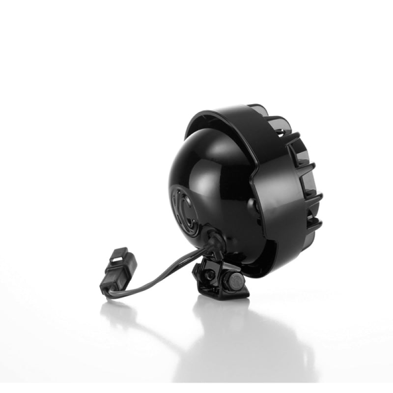 KC HiLiTES Rally 400 4in. Round Halogen Light 55w Spread Beam (Single) - Black-thumbmail-2