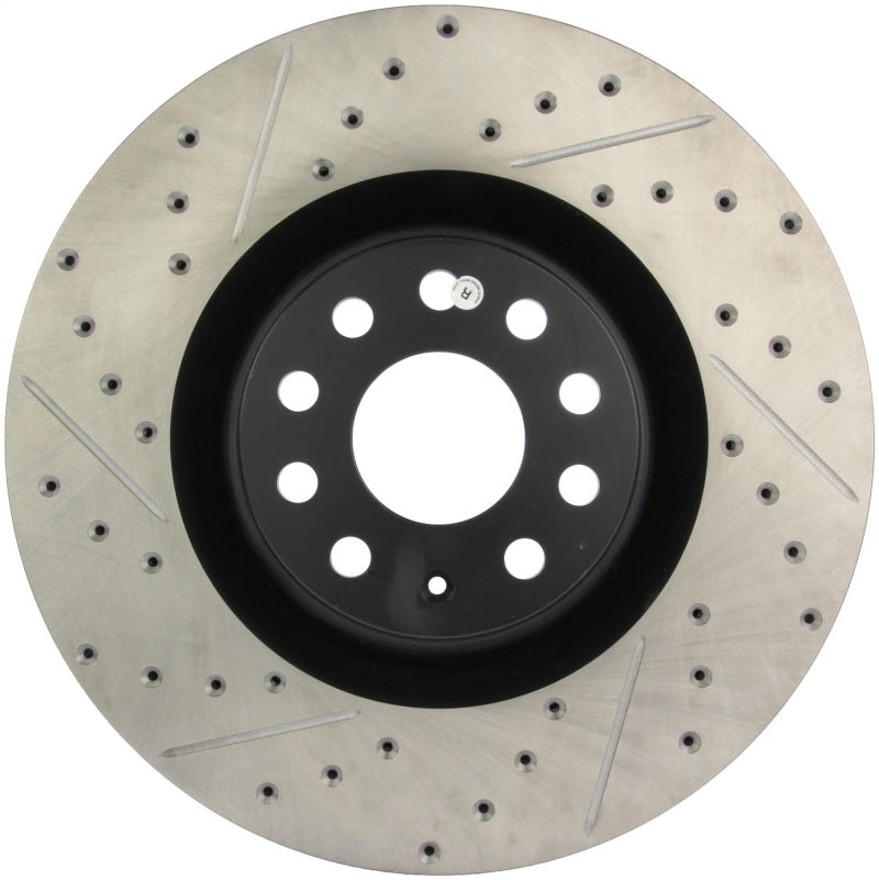 StopTech 09 VW Passat CC / 06-09 Passat Slotted & Drilled Right Front Rotor-thumbmail-2