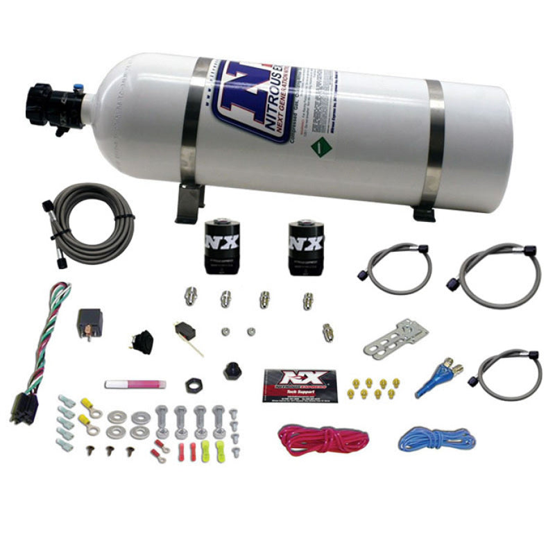 Nitrous Express Ford EFI Race Single Nozzle Nitrous Kit (100-250HP) w/15lb Bottle-thumbmail-2