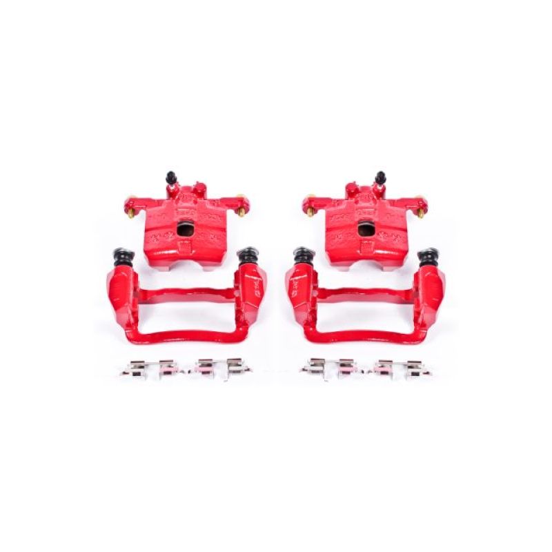 Power Stop 05-06 Saab 9-2X Rear Red Calipers w/Brackets - Pair-thumbmail-1