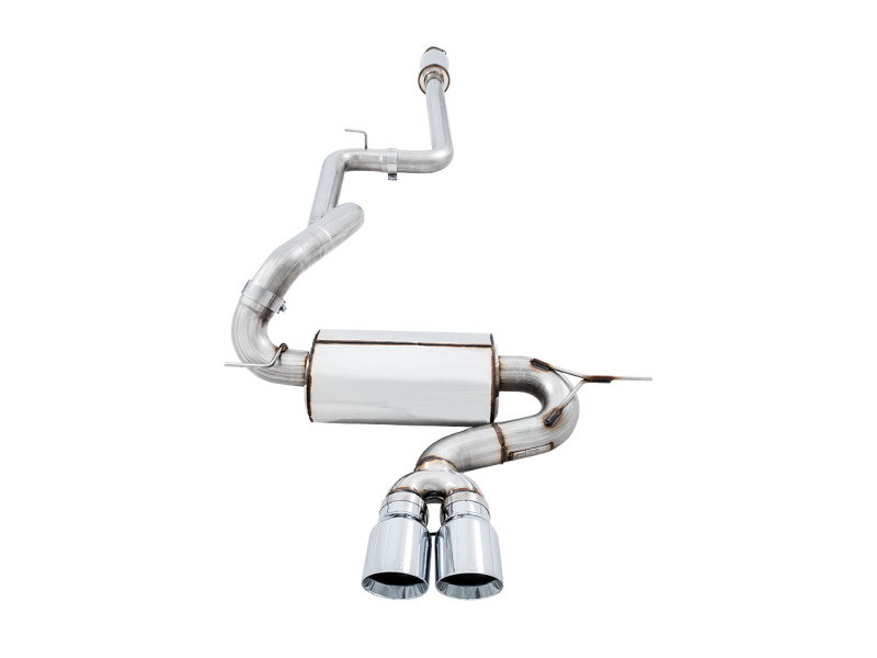 AWE Tuning Ford Focus ST Touring Edition Cat-back Exhaust - Resonated - Chrome Silver Tips-thumbmail-7