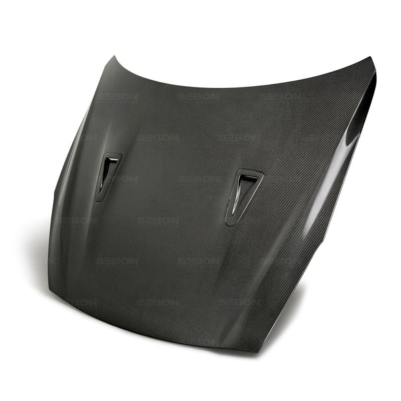 Seibon 17-18 Nissan GT-R OEM Style Carbon Fiber Hood-thumbmail-5