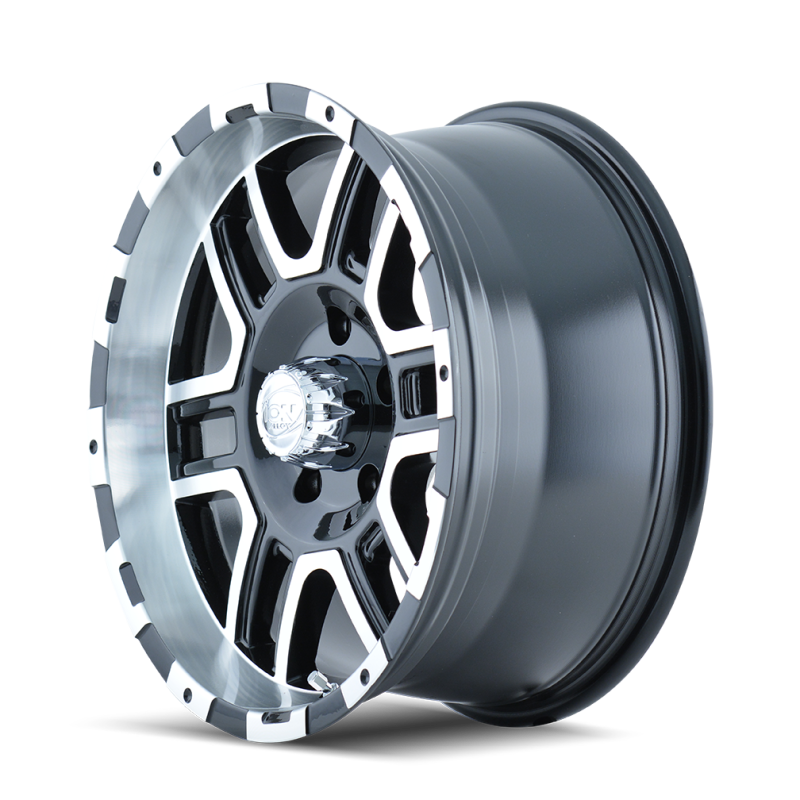 ION Type 179 17x8 / 6x139.7 BP / 10mm Offset / 106mm Hub Black/Machined Wheel-thumbmail-2