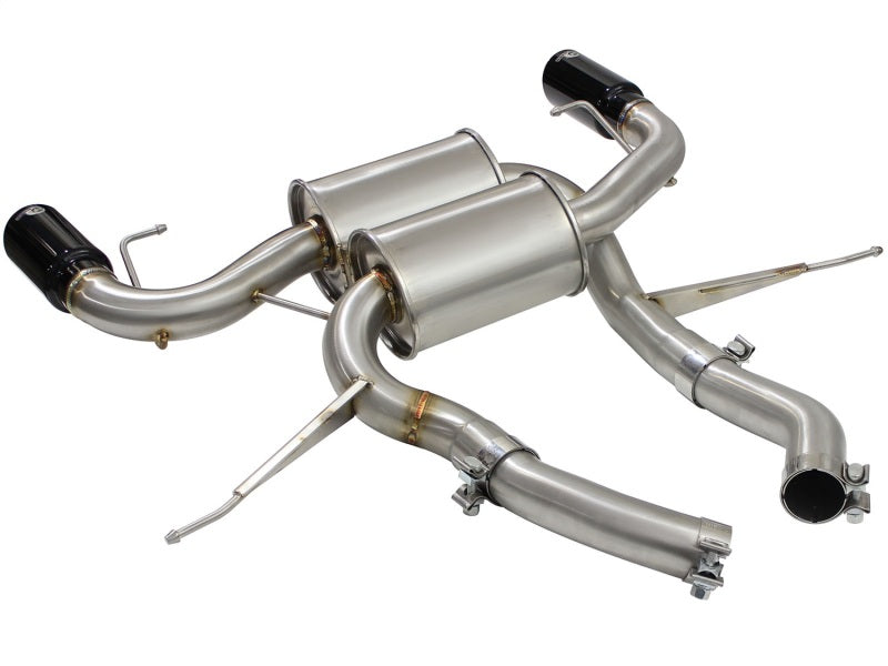 aFe MACHForce XP 2.5in Axle Back Stainless Exhaust w/ Black Tips 07-13 BMW 335i 3.0L L6 (E90/92) N55-thumbmail-8