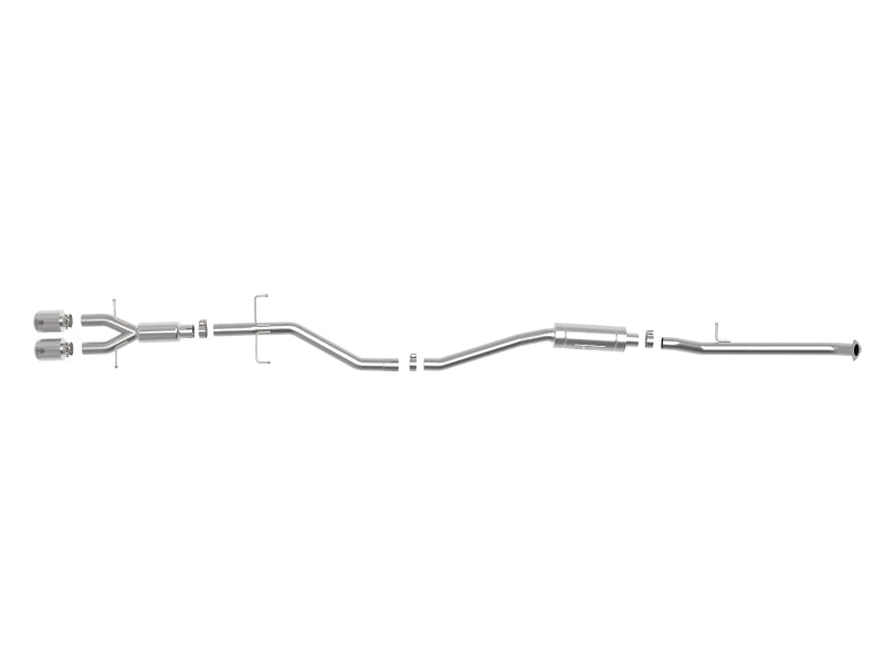 aFe Takeda 2.5in 304SS Cat-Back Exhaust System w/ Polished Tips 17-20 Honda Civic Si Sedan I4 1.5L-thumbmail-8
