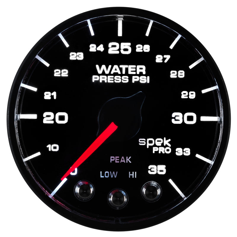 Autometer Spek-Pro - Nascar 2-1/16in Water Press 0- 35 psi Bfb Sp-thumbmail-4