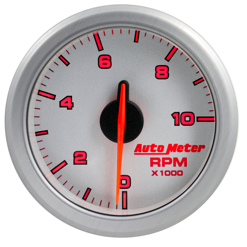 Autometer Airdrive 2-1/6in Tachometer Gauge 0-10K RMP - Silver-thumbmail-6