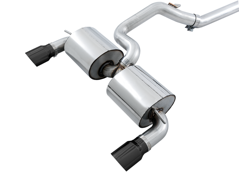 AWE Tuning Ford Focus RS Touring Edition Cat-back Exhaust - Non-Resonated - Diamond Black Tips-thumbmail-5